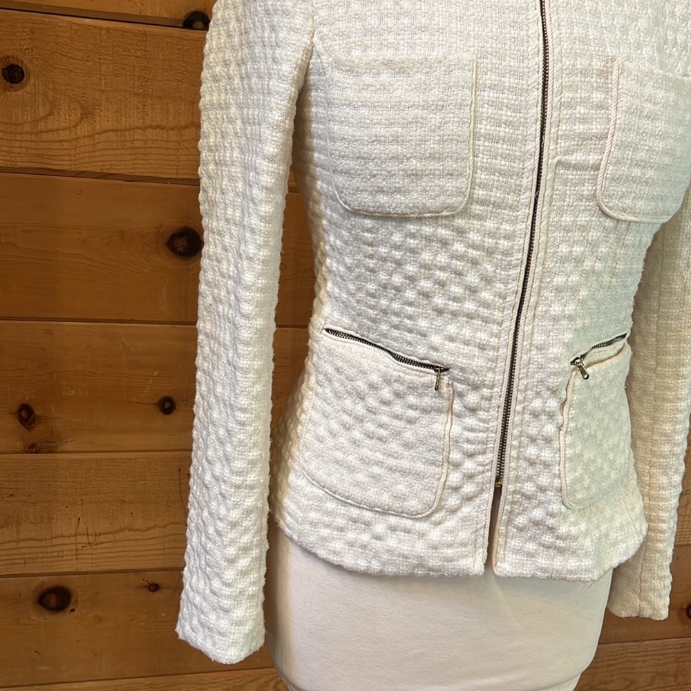 Zara Basic Cream Jacket - image 2